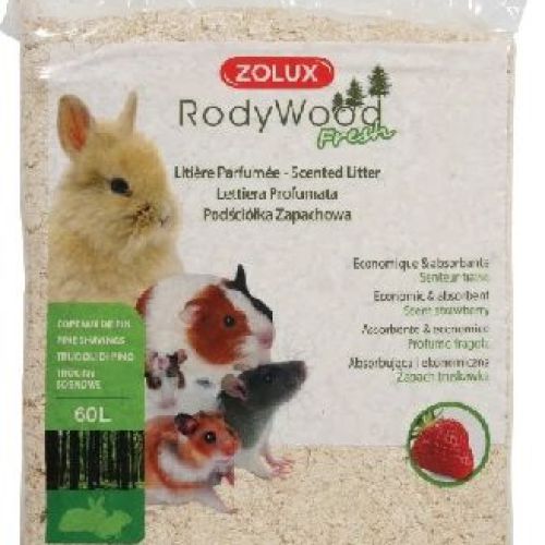 Lettiera Rodywood Profumata Fragola 16 litri <br/> Cibo e Lettiere Roditori