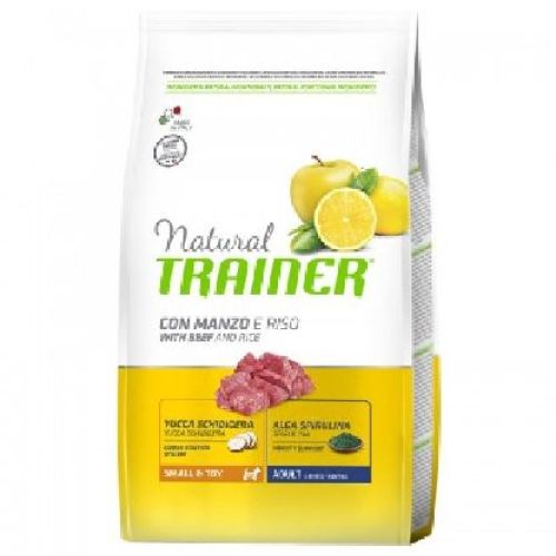 Natural Trainer Small&Toy Manzo e Riso 2 kg <br/> Cibo Secco per Cani