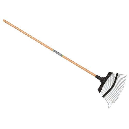 Scopa per erba e foglie 135cm acciaio <br/> Attrezzi Manuali per il Giardinaggio