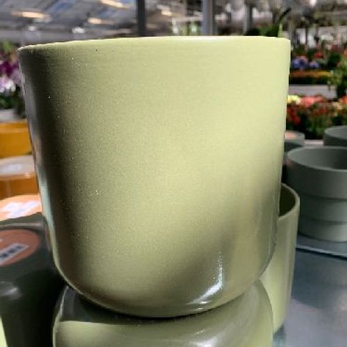 Caspo Cilindro cm 21 h 21 verdone <br/> Vaso per Interni e decorazioni