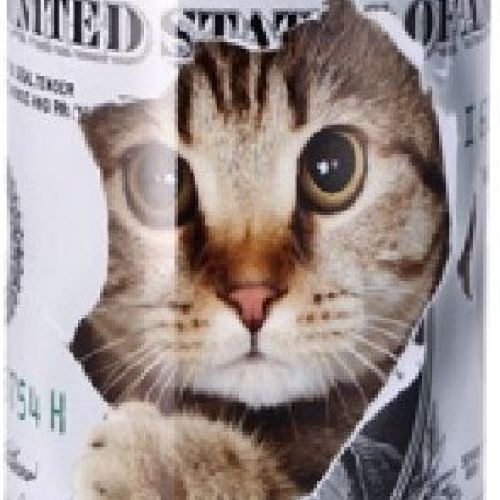 100322 SALVADANAIO GATTO 1 DOLLARO CM 10X H 15 <br/> Mobili e Complementi d'arredo