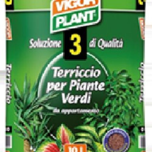 TERRICCIO PER PIANTE VERDI 20 LITRI VIGORPLANT <br/> Terra e Torba