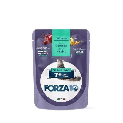 Forza 10 BotaniCat Sterilized 7+ anni Coniglio 80 gr <br/> Cibo Umido per Gatti