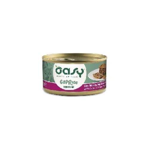 OASY WET CAT CAPRICE TERRINA ANATRA E VERDURE LATTINA 85 GR <br/> Cibo Umido per Gatti