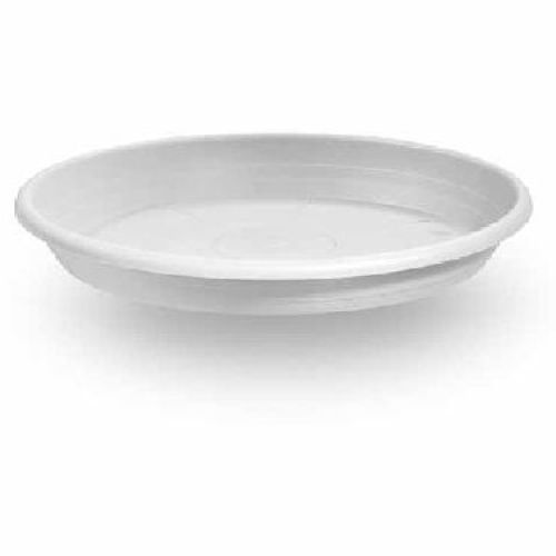 SOTTOVASO CILINDRO CM 19 BIANCO <br/> Vasi e Accessori in Plastica