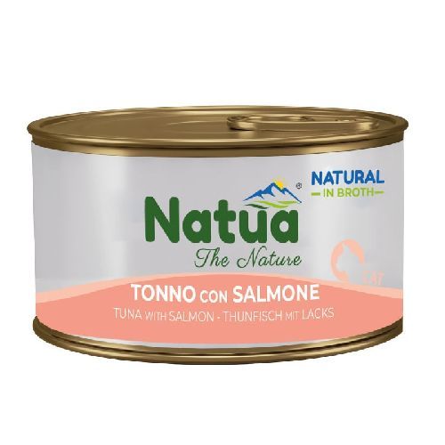 NATUA BROTH CAT TONNO CON SALMONE 85 GR <br/> Cibo Umido per Gatti