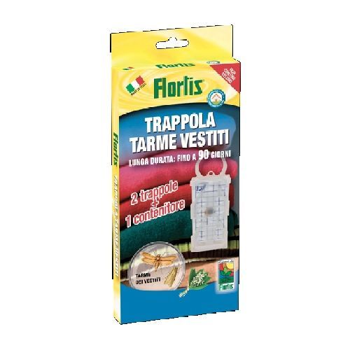FLORTIS TRAPPOLA TARME VESTITI 2 PZ <br/> Repellente e Dissuasore di Animali