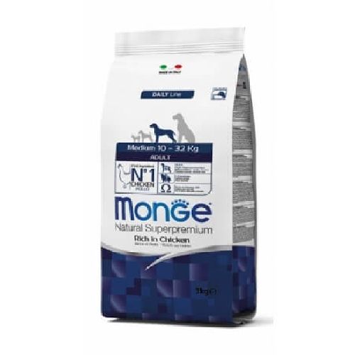 Monge Medium Adult 12 Kg Pollo <br/> Cibo Secco per Cani