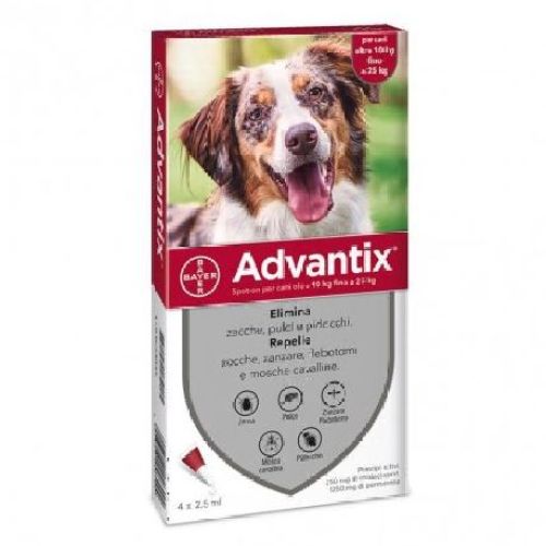 Advantix Spot On Cane da 10 a 25 kg <br/> Antiparassitario Cane