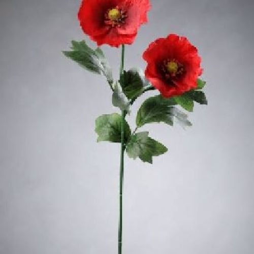 85001 new poppy papavero artificiale <br/> Fiori Finti e Piante Finte