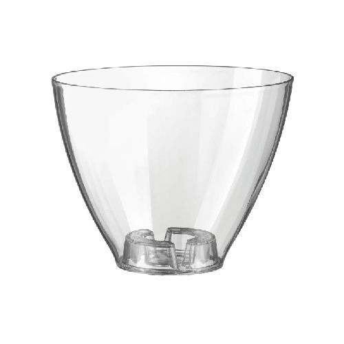 CIOTOLA LIVING OVALE 20 CM TRASP. <br/> Vasi e Accessori in Plastica