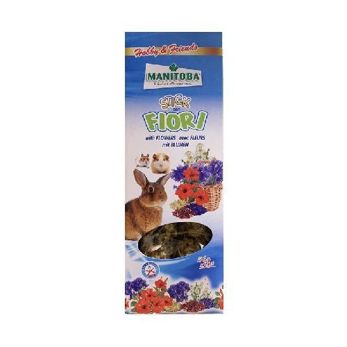 MANITOBA STICK FIORI PICCOLI ANIMALI 2 PZ X 56 GR <br/> Cibo e Lettiere Roditori