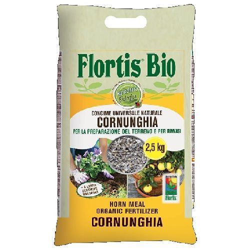 FLORTIS CORNUNGHIA 2,5 KG <br/> Concime per Piante da Esterno