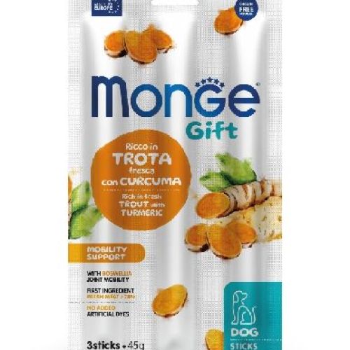Monge Gift Sticks Cane Mobility Trota e Curcuma <br/> Snack e Premi per Cani