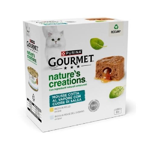 Gourmet Nature's Creations Multipack 8×85 g <br/> Cibo Umido per Gatti