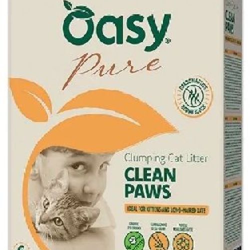 OASY LETTIERA MINERALE PURE CLEAN PAWS 6 LITRI <br/> Lettiera, Sabbia e Toilette Gatto