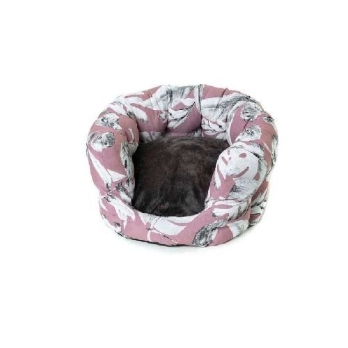 Cuccia Corfù Floreal Rosa Antico 50x45x27cm <br/> Cuccia Morbida e Brandina