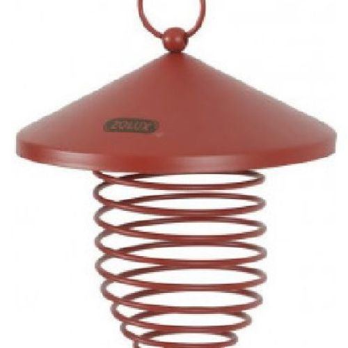 SPIRALE PALLE CON TETTO ROSSO CILIEGIA <br/> Mangime e Mangiatoie Uccelli Selvatici