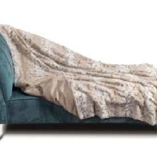 59933 PLAID TESSUTO BRUSH 130X160CM <br/> Tessile per arredo casa
