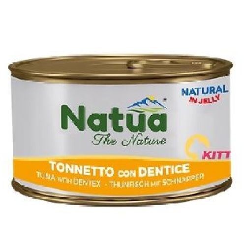 NATUA JELLY CAT KITTEN TONNETTO CON DENTICE 85 GR <br/> Cibo Umido per Gatti