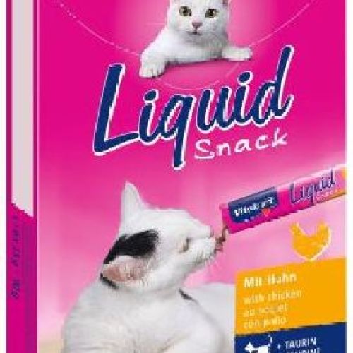 VITAKRAFT LIQUID SNACK POLLO CON TAURINA (6 PZ) <br/> Snack e Premi per Gatti