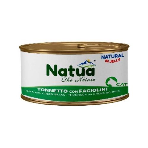 NATUA JELLY CAT TONNETTO CON FAGIOLINI 85 GR <br/> Cibo Umido per Gatti