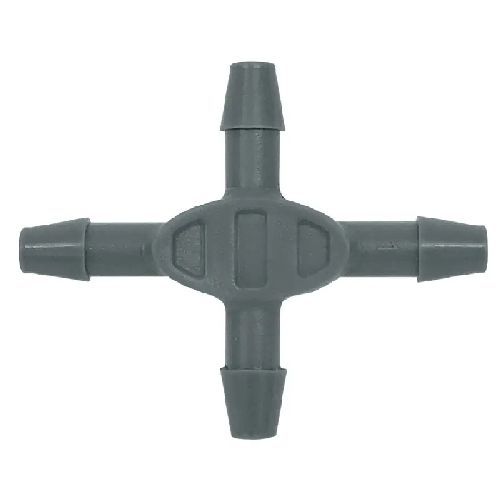 9683 RACCORDO 4 VIE X TUBO CAP. 1/4 4-6MM <br/> Irrigazione Giardino e Accessori Giardinaggio