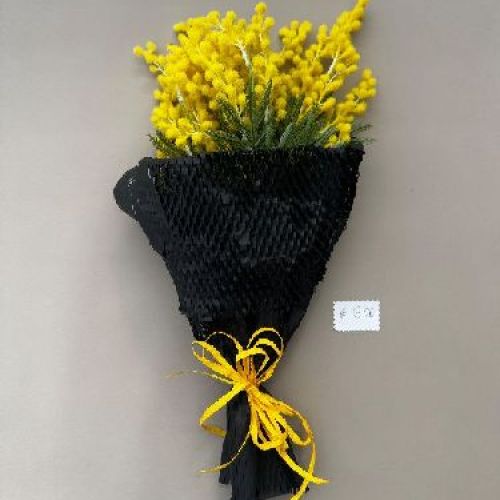MIMOSA con carta tubolare <br/> Bouquet di Fiori e Richiesta Consegna a Domicilio