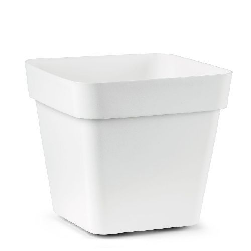 VASO QUADRO CLEO CM 28 BIANCO <br/> Vasi e Accessori in Plastica