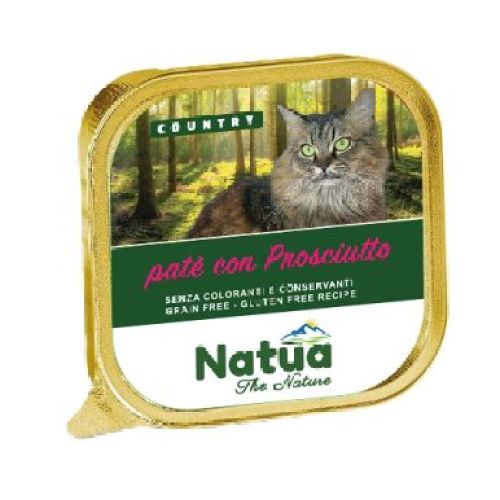 Natua Cat Country prosciutto 100 gr <br/> Cibo Umido per Gatti