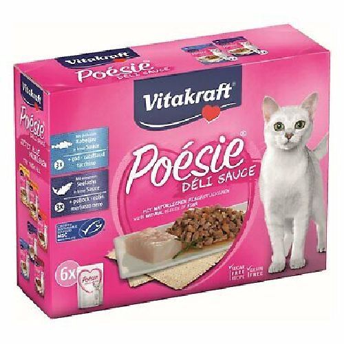 VITAKRAFT POESIE FISH MULTIPACK 6 PZ <br/> Cibo Umido per Gatti