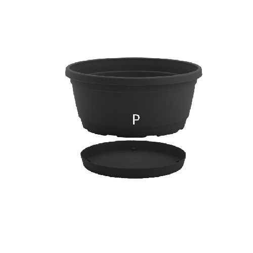 Ciotola Rumba cm 35 antracite <br/> Vasi e Accessori in Plastica