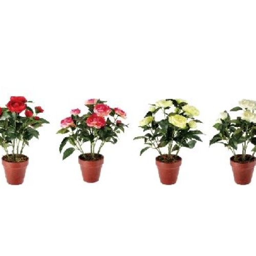 66456 vaso camelie h38 <br/> Fiori Finti e Piante Finte