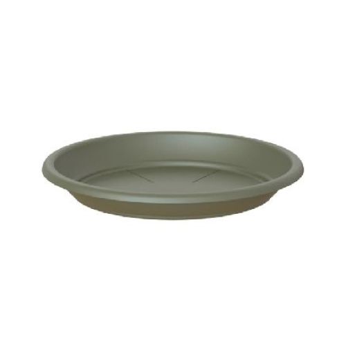 SOTTOVASO CILINDRO CM 17 OLIVA <br/> Vasi e Accessori in Plastica