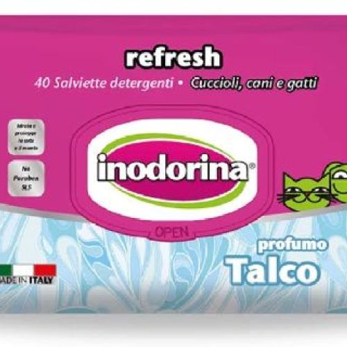 INODORINA SALVIETTE EVERYDAY TALCO 40PZ <br/> Traversine e Salviette Cane