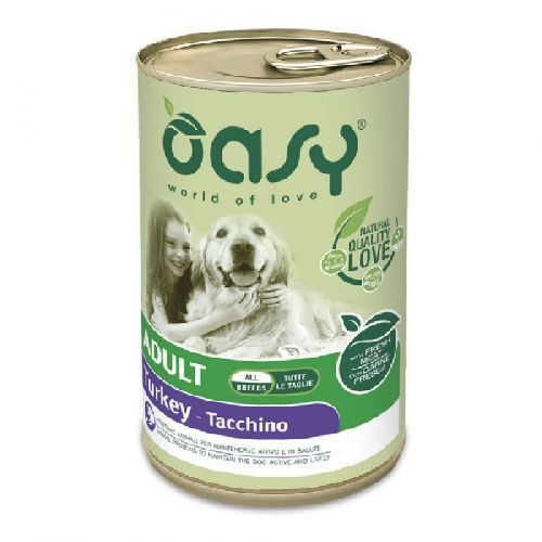 OASY WET DOG LIFESTAGE ADULT TACCHINO GR400 <br/> Cibo Umido per Cani