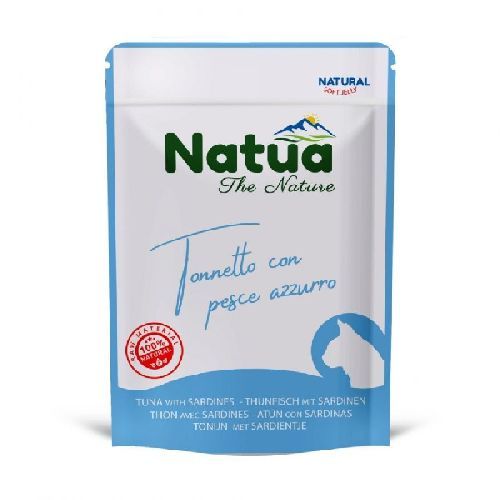 Natua Cat Busta Tonnetto e Pesce azzurro 70 gr <br/> Cibo Umido per Gatti