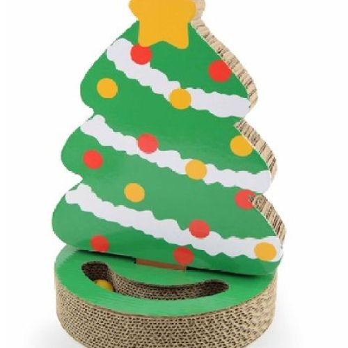 TIRAGRAFFI ALBERO DI NATALE 29X30X41 <br/> Giochi per Gatti