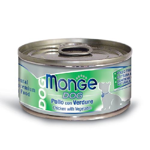 MONGE DOG POLLO CON VERDURE 95 GR <br/> Cibo Umido per Cani