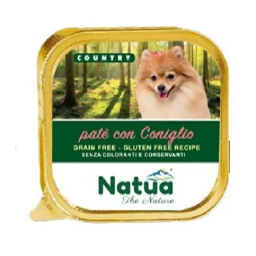 NATUA DOG COUNTRY CONIGLIO 100 GR <br/> Cibo Umido per Cani