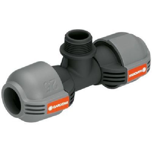 Attacco a T 25 mm x 3/4" maschio <br/> Irrigazione Giardino e Accessori Giardinaggio