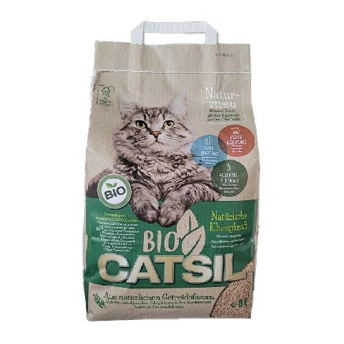 BIO CATSIL 8 LITRI LETTIERA NATURALE BIODEGRADABILE <br/> Lettiera, Sabbia e Toilette Gatto