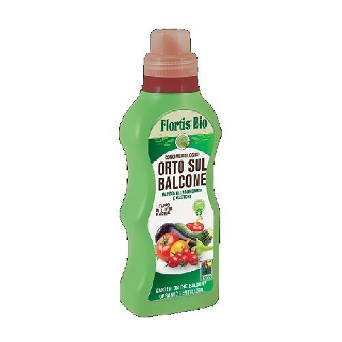 FLORTIS BIOLOGICO ORTO SUL BALCONE LIQUIDO 500 G <br/> Concime per Piante da Esterno
