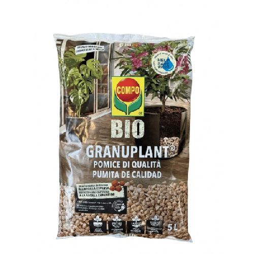 COMPO BIO GRANULAT - POMICE LT5 <br/> Terra e Torba
