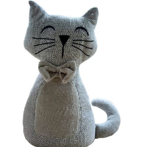 FERMAPORTA GATTO SEDUTO BEIGE <br/> Mobili e Complementi d'arredo