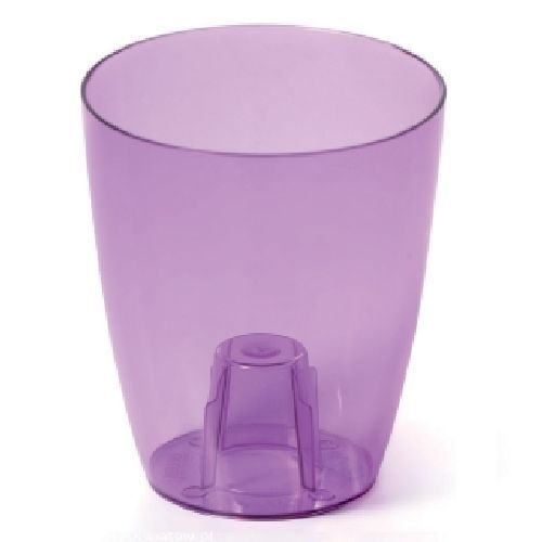 Vaso Orchidea Cm 12,7 viola trasparente <br/> Vaso per Interni e decorazioni