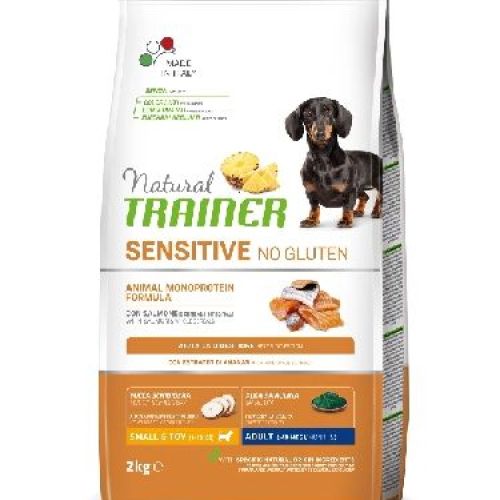 Natural Trainer Sensitive No Gluten Adult Mini Maiale 2 kg <br/> Cibo Secco per Cani
