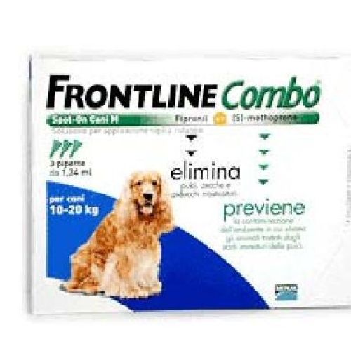 FRONTLINE COMBO CANI MEDI 10-20 KG (3 PIPETTE) <br/> Antiparassitario Cane
