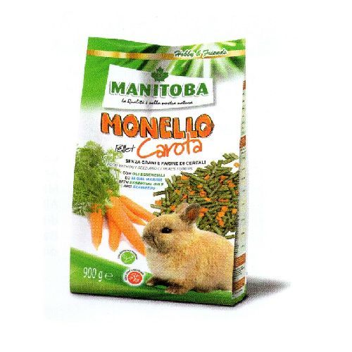 Monello Pellet Carota 900 gr <br/> Cibo e Lettiere Roditori