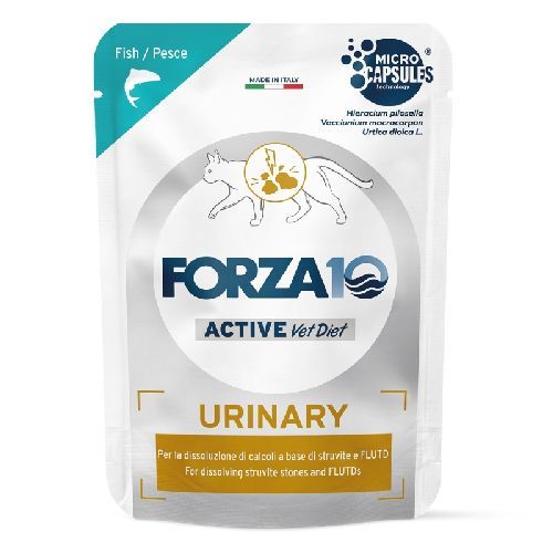 FORZA 10 CAT URINARY PESCE 80 GR BUSTA <br/> Dieta Veterinaria per Gatti